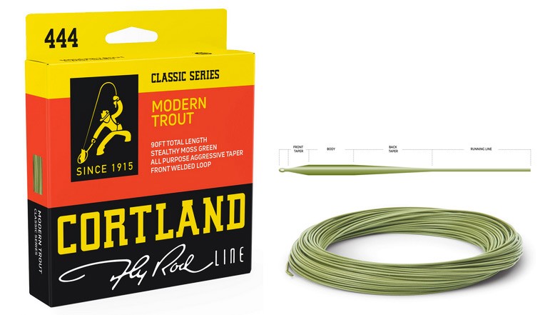 CORTLAND fly fishing line 444 CLASSIC - 27m-90yds-mustard Color